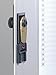 Durable Wall Mounted Secure Key Cabinet with Combination Lock, Holds 72 Key Tags, 11-7/8 x 4-3/4 x 15 3/4 Inches, Brushed Aluminum (196723), Blue
