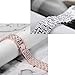 Secbolt Bling Metal Bands Compatible with Apple Watch Band 38mm 40mm iWatch SE Series 6/5/4/3/2/1, Dressy Rhinestone Bracelet Wristband Women, Rose Gold