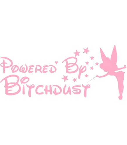 Powered By Dust Decal Sticker - Holographic Vinyl Sticker For Cars, Laptops, Walls | 7.5" X 3" Size | Indoor/Outdoor Use