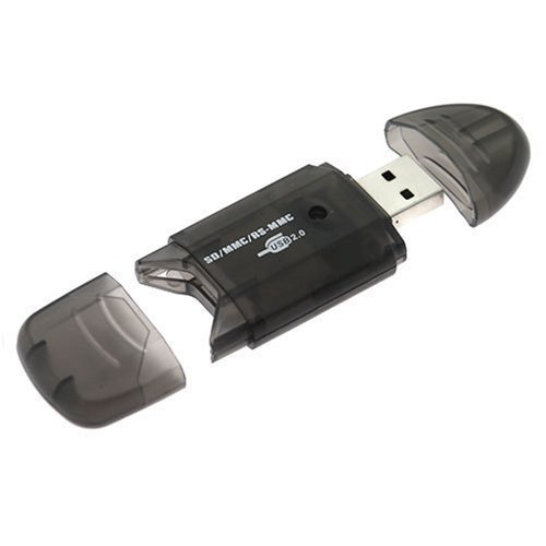 [3 Pack] eTECH Collection USB 2.0 SD/SDHC Memory Card Reader / Writer -- support SanDisk Kingston 32GB 16GB 8GB 4GB 2GB SDHC, SD, MMC, Ultra & Extreme SDHC (Card Reader ONLY, NOT for SDXC) (Black)