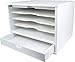 Victor W4720 Pure White Desktop Organizer