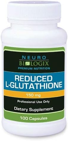 Neuro biologix Glutathione Reduced L-Glutathione Detox Supplement (150 Milligrams per Capsule)