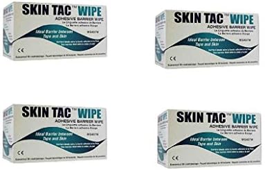 Torbot Group Inc Skin Tac"H" Adhesive Barrier Prep Wipe, Liquid Form, Latex-Free, Hypo-allergenic, 50 Count (4 Pack)
