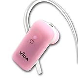 Vida IT (Pink) Bluetooth Headset For Huawei - Ascend Y200 - Ascend G330D U8825D - Ascend G300 - Ascend P1 XL U9200E Cell phone - Noise Cancellation - Connect 2 Phones - Volume Control