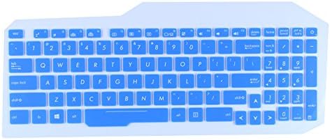 Keyboard Cover for 15.6" ASUS ROG Strix GL553 GL553VD GL553VE ZX53VW, 17.3" ASUS ROG Strix GL753 GL753VD GL753VE Gaming Laptop US Layout, Blue