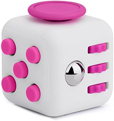 RZHR EDC Hand Spinner Focus Anxiety Relief Toys Stress Reducer Perfect For ADD, ADHD, Anxiety &amp; Autism Adult Children (Pink, A Fidget Cube)