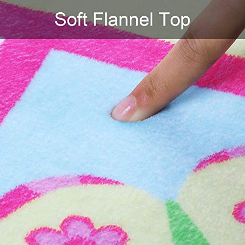 LIVEBOX-Hopscotch-Kids-Play-Mat-4-x-6-Playroom-Area-Rug-Soft-Flannel-Children-Carpet-Great-for-Educational-Fun-with-Toys-Throw-Rug-for-Living-Room-Bedroom-Nursery-Best-Shower-Gift