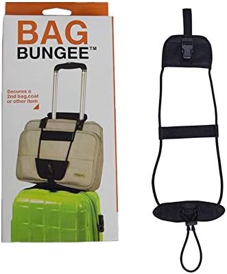 Adjustable Luggage Bag Strap Carry On Bungee Bag Belt Case for Travelling/Strong Travel Accessories (Black)