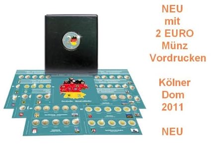 SAFE 7345 PREMIUM 2 Euro Münzen Sammelalbum Deutsche Bundesländer 2006-2021- Münzsammelalbum - für Ihre Coin Collection + 6 M