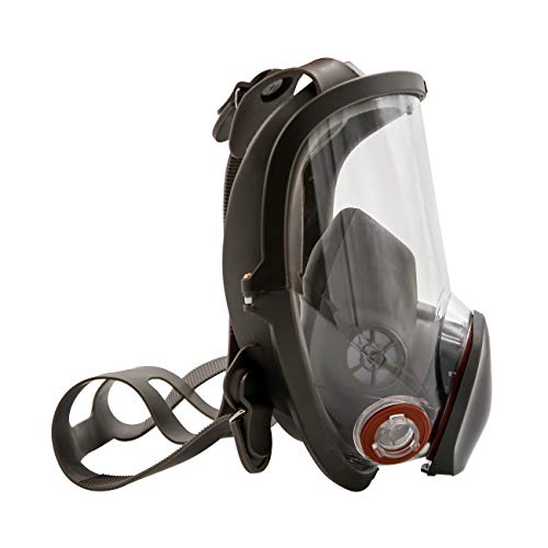 Muhubaih Full Face Respirator Mask For 6800 Masks Organic Vapors N95 Level Silicone Respirator Mask,Wide Field of View Full Face Dust Gas Mask for Paint Pesticide Chemical Formaldehyde Respiratory