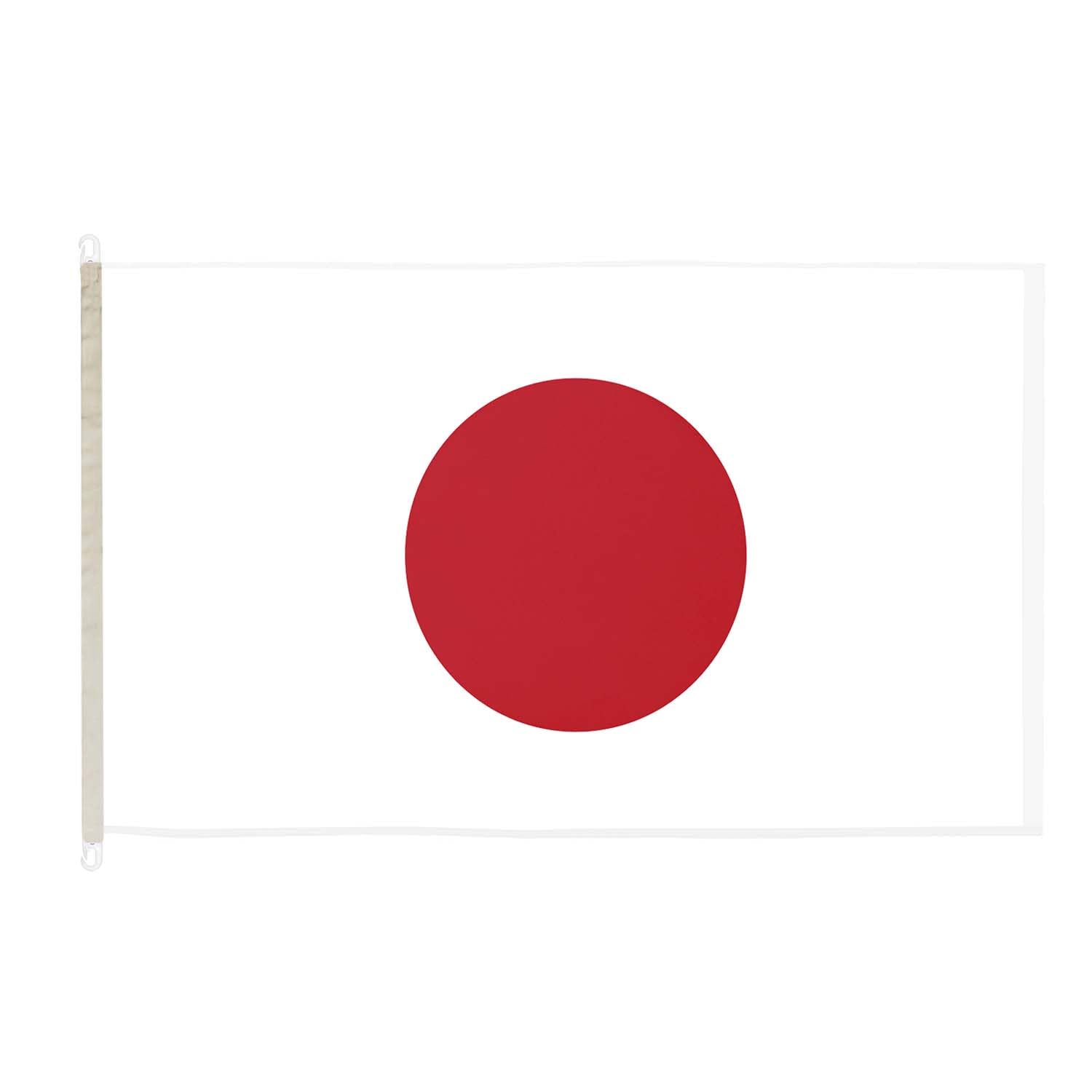 DuraFlag Japan 5ft x 3ft with Clips/Hooks - Premium Quality 5x3 Japanese Flags