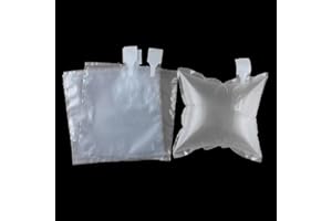 100 Pack with Hand Pump AIR PAKPRO 9.8"X9.8" Clear Plastic Inflatable Air Packaging Bags Air Pillows Air Cushions Buffer Bags Void Fill Cushioning for Shipping and Packaging
