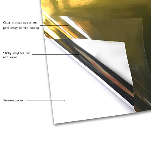 2 Holographic+Craft+Vinyl+Gold+Adhesive