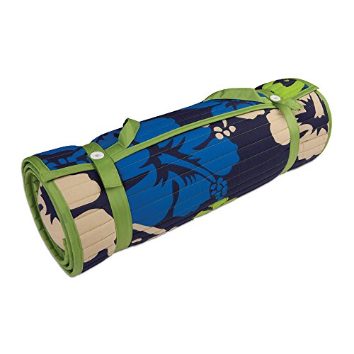 ADI American Dawn Outdoor Living Rolled Beach Mat, Blue/Green Floral