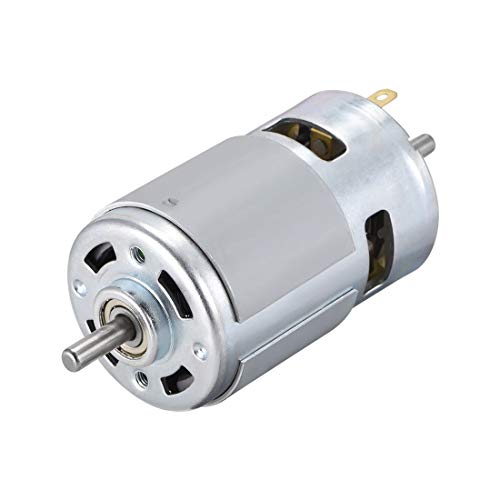 sourcing map Mikro DC-Motor 12V 4500 U/MIN 0,5A Magnetische Doppelwelle für RC Schiff Hobby