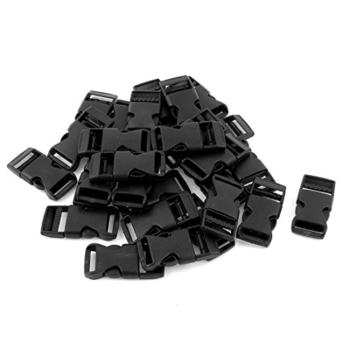 uxcell Plastic Webbing Straps Clasp Side Quick Release Buckle 5/8 Inch 30 Pcs