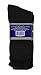 Debra Weitzner Diabetic Crew Socks Mens Womens Non-binding Socks Loose Fit 12 Pairs Black