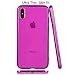 Wisdompro Case for iPhone Xs, for iPhone X, Bundle of 5 Pack Extra Slim Jelly Soft TPU Gel Protective Case Cover for Apple iPhone X XS 10(Blue, Aqua Blue, Hot Pink, Yellow, Red)- Transparent Color