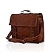 KPL leather Briefcase laptop messenger bag satchel for men and women (Fits 14
