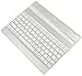 Luvvitt@ KBWHT Aluminum Bluetooth Keyboard Case for iPad 4 / iPad 3 / iPad 2 - White Keyboard