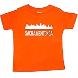 Inktastic Baby Boys' Sacramento California Skyline CA Cities Baby T-Shirt 6 Months Orange