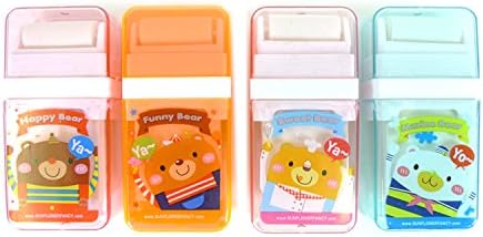 Funny Bear Clean Up Roller Eraser Fresh &amp; Cute 4pcs Set