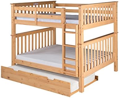 Camaflexi Santa Fe Bunk, Full over Full, Natural