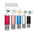8 GB USB Flash Drive 5 Pack Memory Sticks for Computers 5 PCS of USB2.0 8GB USB with Bright Led Indicator Light by Imphomius (Black,Red,Blue,Rose Gold, Silver 8GB, 5 Mixed Colors)