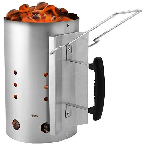 YELITE Chimney Starter, Charcoal Starter, Fire Starter, Coal Lighter, with Plastic Safety Handle