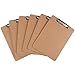 Letter Size Clipboard (6 pack) with Low Profile Clip and Rounded Corners, Fiberboard MDF Hardboard Great for Schools, Office or Silent Auctions by Atlantic Trading Company