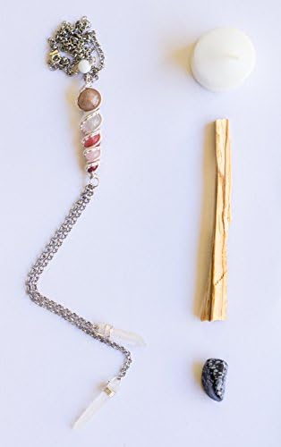 Crystal Healing Wire Wrapped Stone Totem Choker, Bolo Style, Cupid with Peach Moonstone, Moonstone, Milky Quartz, Rose Quartz, Cherry Quartz, Rhodonite