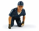 American Diorama Tow Truck Driver Scott Figure, Blue Figurine 23793 - 1/18 scale