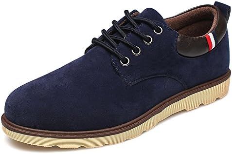 Diffyou Men's Dress Low Cut Lace Up Sneakers Oxfords Shoes Blue 9 D(M) US