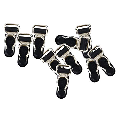 Nicedeal Craft Belt Clips Hooks Grippers for Garter Belt Girdle Garment Pack of 10 (Black) DIY Tools