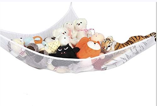 Susuqi おもちゃハンモック 収納ネット 吊り下げ式 子供玩具収納 ぬいぐるみ用 お風呂用