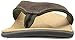 Spenco Men's Yumi Leather Sandal, Dark Brown, 11