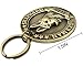 FunTags Bronze Breeds Customized Dog Head 3D Effect Dog ID Tag,High-Relief Copper Dog Tag,Personalized Stainless Steel Front&Back Laser Engraving Dog Name Tag,German Shepherd Tag