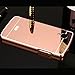 Nexus 5 (D820) Case, TabPow Mirror Case Series - Electroplate Bumper Bling Luxury Slim Hard Back Case Cover For LG Google Nexus 5 (D820), Rose Gold