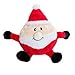 ZippyPaws Holiday Brainey Santa Squeaky Plush Dog Toy