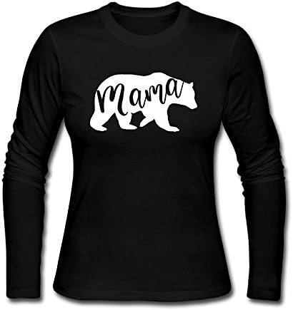 Bear Women's Soft Long Sleeve Round Neck Pullover Sweatshirt Pullover Shirt Tops