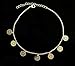 VK Accessories 3 PCS Multilayered Openwork Pedant Round Metal Chokers Necklaces Gold