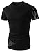 Mens Slim Fit Tee Casual Coolmesh Fabric Tattoo Printing Sports Tshirts