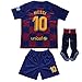Da Games Youth Sportswear Barcelona Messi 10 Kids Home Soccer Jersey/Shorts Football Socks Set (6-7 YEARS OLD, Home)