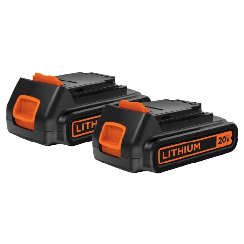 BLACK+DECKER 20V MAX Cordless Tool Battery 2 Pack