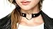 Freedi 1PCS hoker Necklace Black PU Leather Love Heart Collar Punk Goth Fans Chain for Women