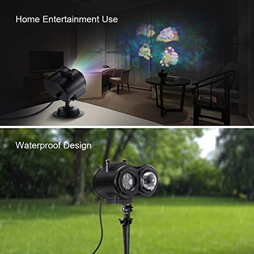 Openuye PJL01 PJL Led, Dual Decorative Outdoor Lighting Projectors