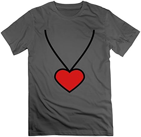 Wangtingting Men's Necklace Heart 2c T-Shirt