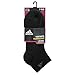 adidas Women's Cushioned Low Cut Socks (6-Pair), Black/Graphite, Medium, (Shoe Size 5-10)