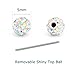 VCMART 14G 6PCS 38mm Stainless Steel Industrial Barbell Ear Cartilage Helix-Conch Piercing Bar 1 1/2 Inch