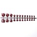 Summer Solid Color False Toe Nails Tips 168pcs 7 sets 7 Colors Style Exclusive Nails Collections Colorful
